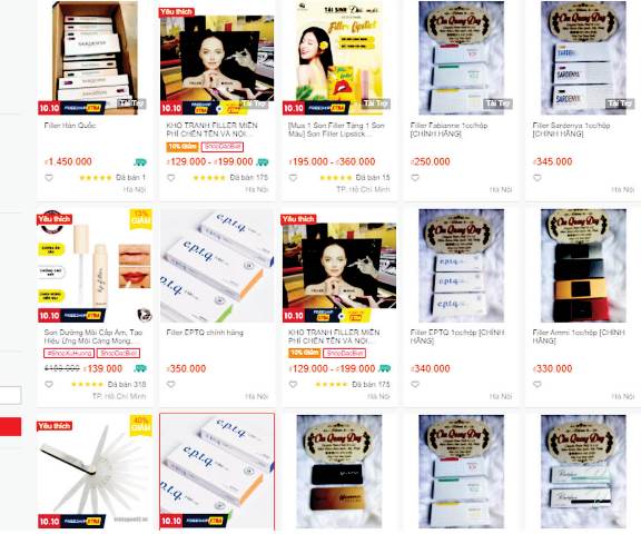 Hiểm họa từ filler trôi nổi