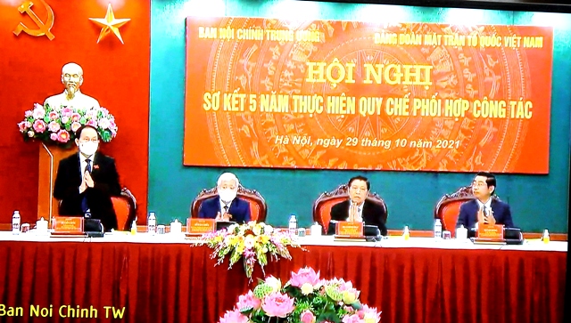 Tăng cường quy chế phối hợp về công tác nội chính và phòng, chống tham nhũng