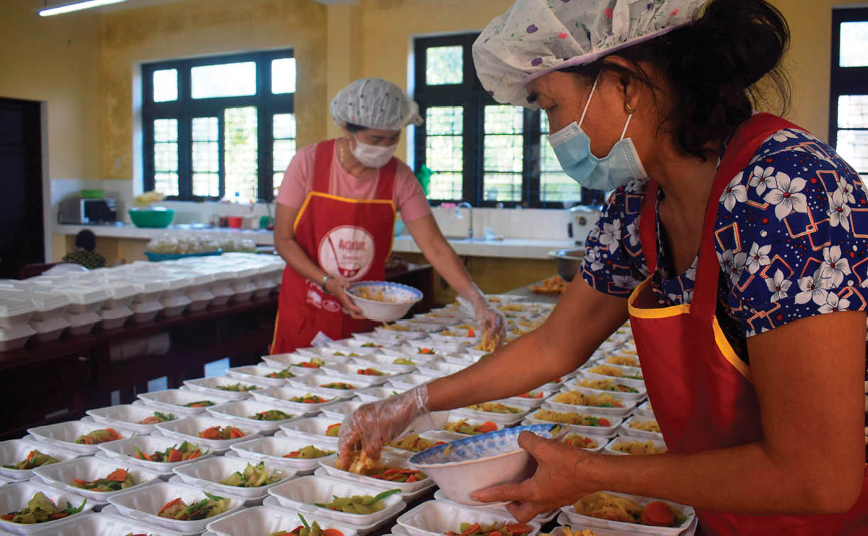 An toàn bữa ăn cho công dân trong các khung cách ly
