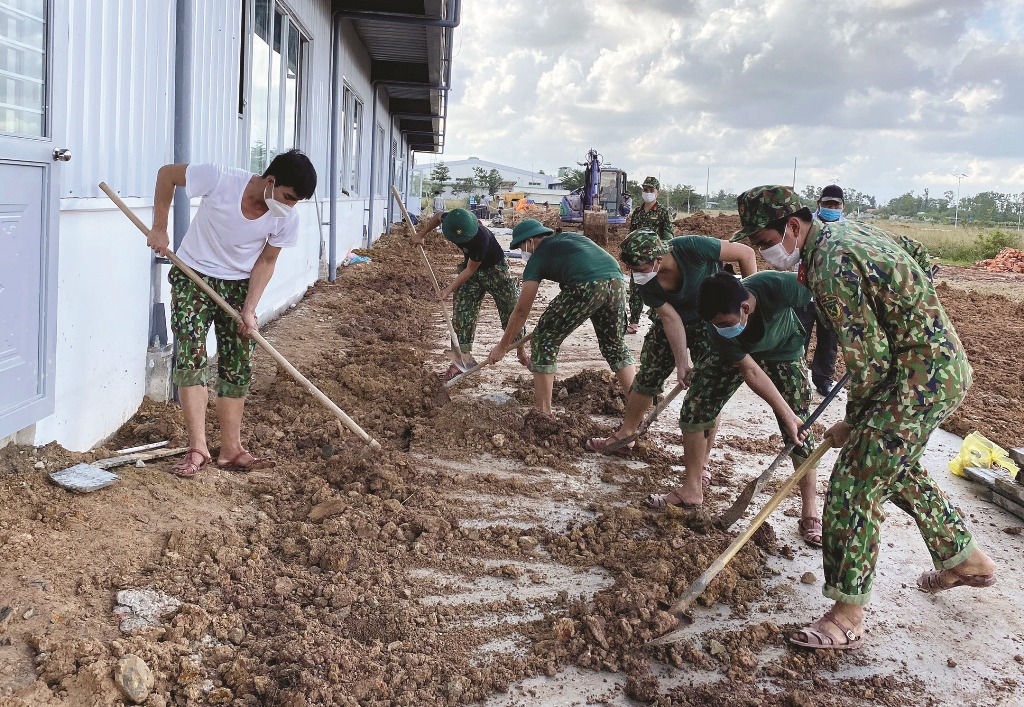 Reception and treatment areas being ready for asymptomatic COVID-19 patients