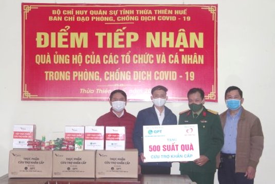 Tiếp nhận 500 suất quà cấp phát cho người dân khi xảy ra thiên tai