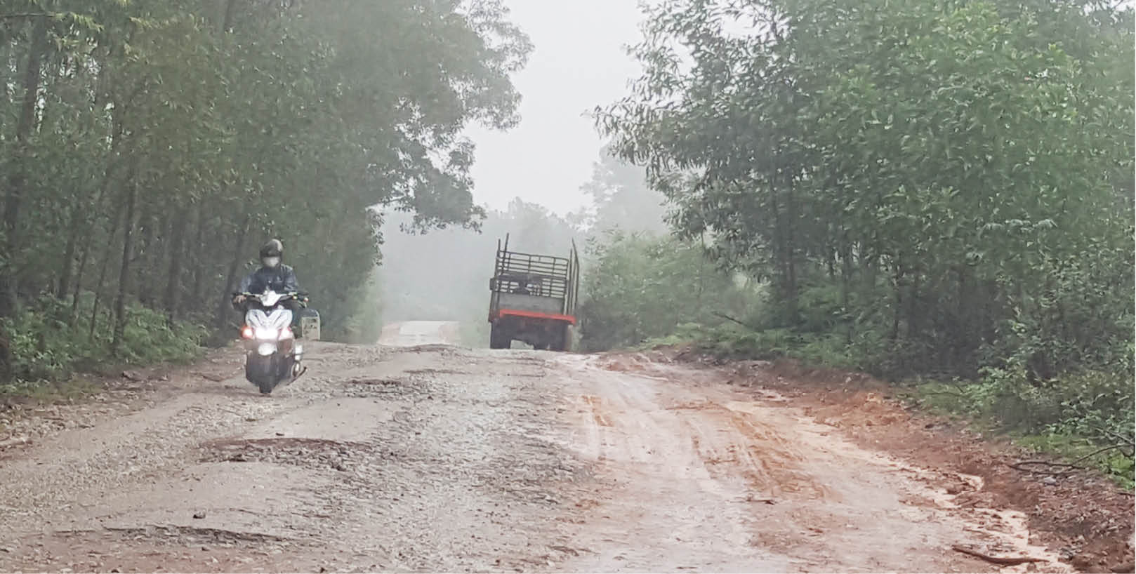 Dân khổ vì qua Tỉnh lộ 9 đầy “ổ voi”, “ổ trâu”