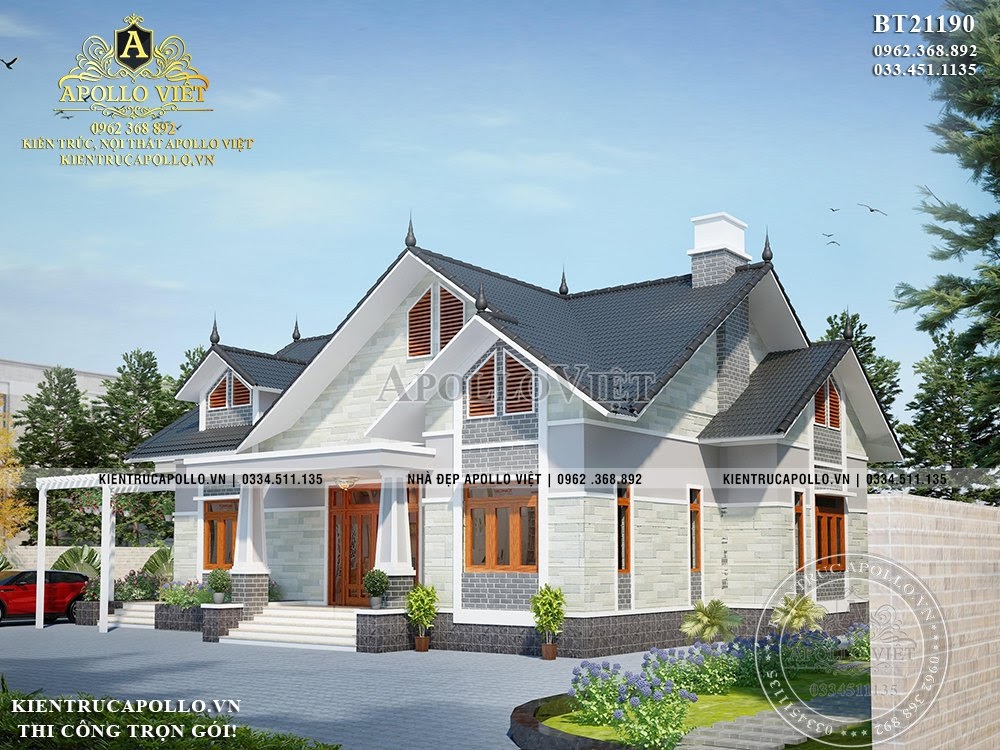 Top 3 mẫu nhà cấp 4 mái Thái đẹp hiện đại