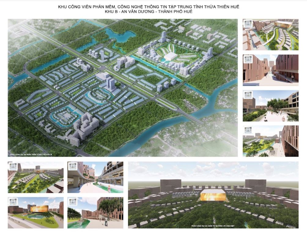 Khu Công viên phần mềm, Công nghệ thông tin tập trung Thừa Thiên Huế Khu B – Đô thị An Vân Dương, thành phố Huế