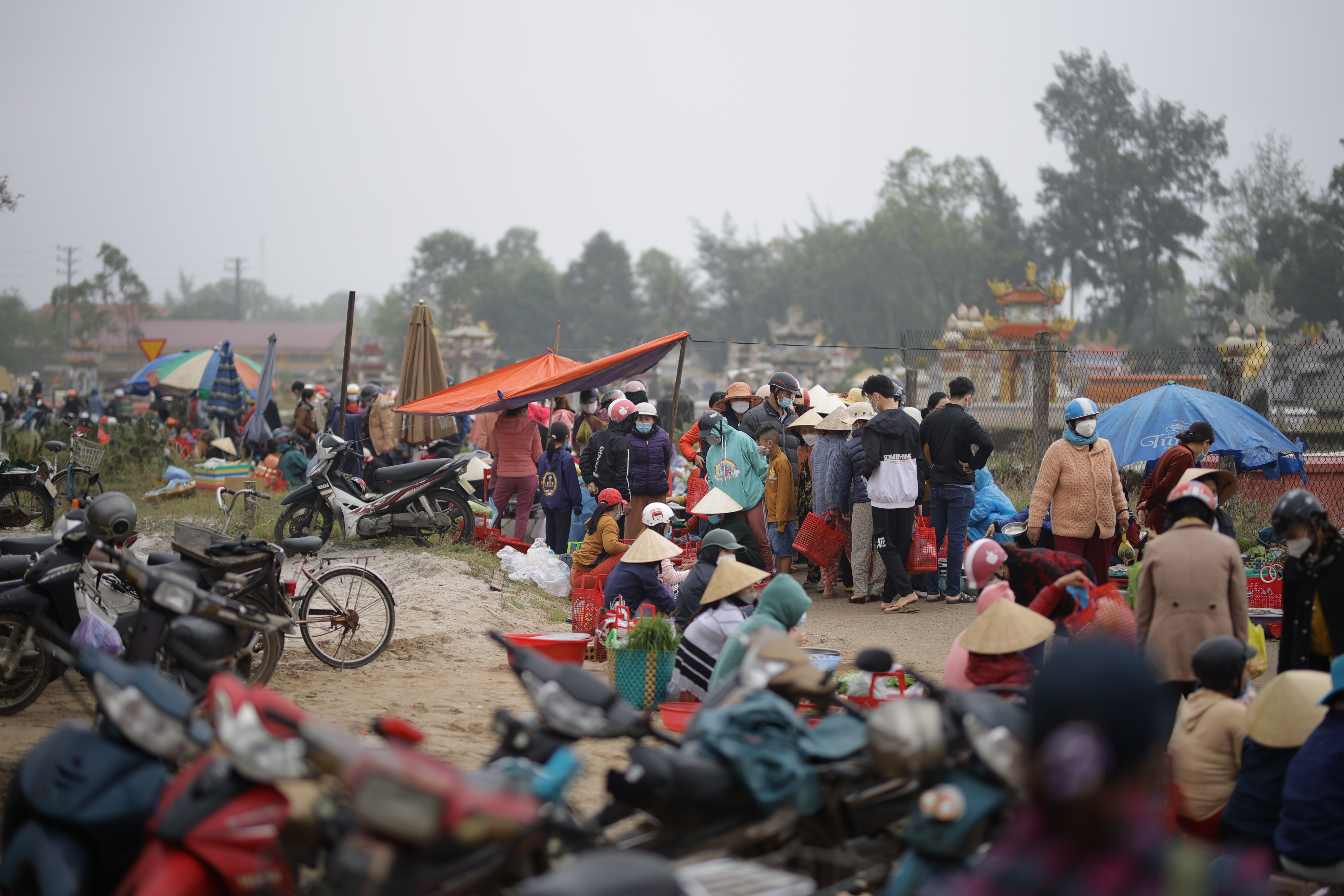 The Tet Fair in My Loi village