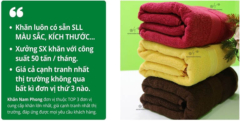 Những điểm nổi bật khăn tắm Nam Phong có thể bạn chưa biết
