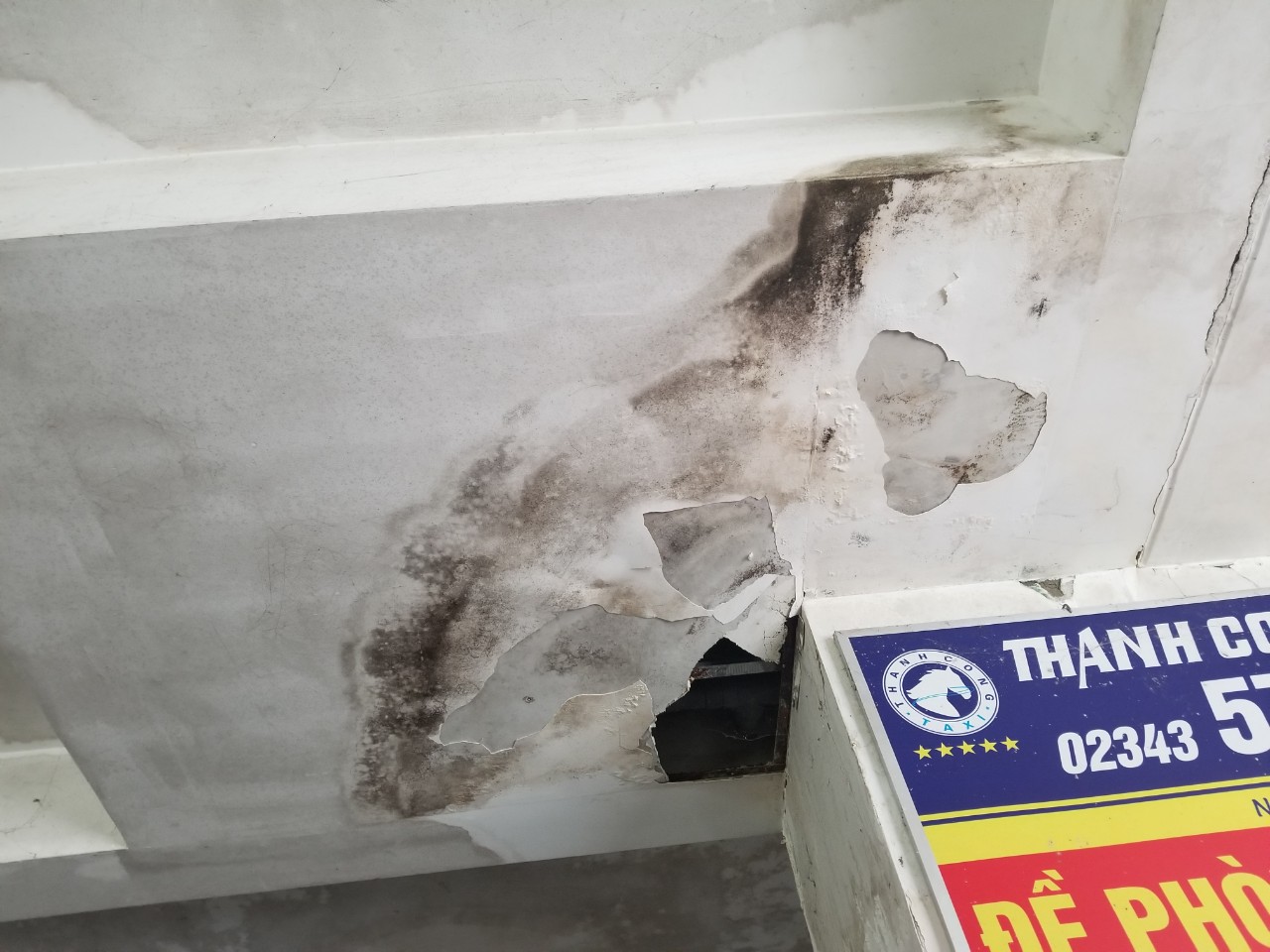 Nguy cơ sập trần thạch cao chung cư Vicoland