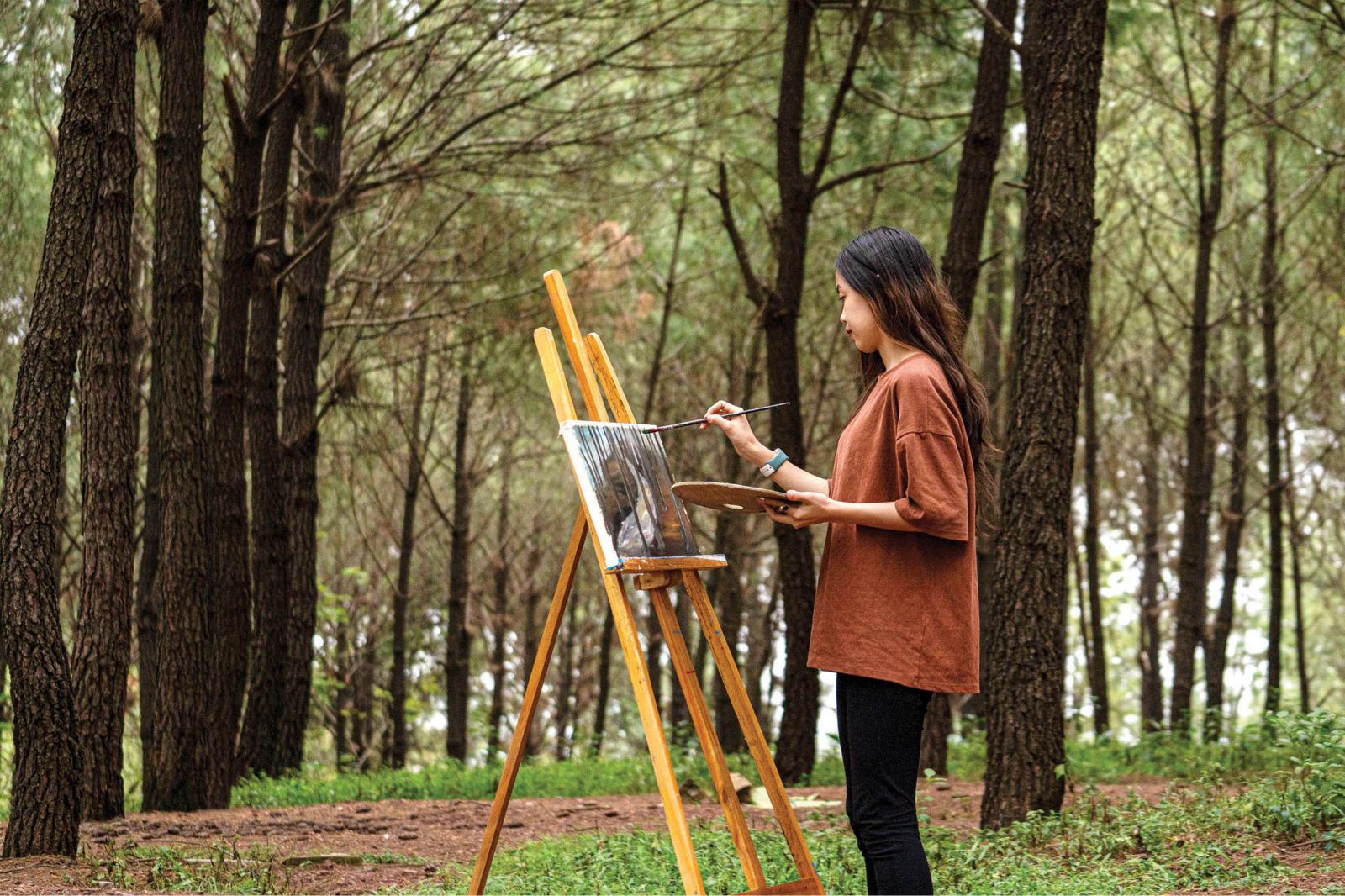 Coming to Vong Canh Hill to relax  find inspiration