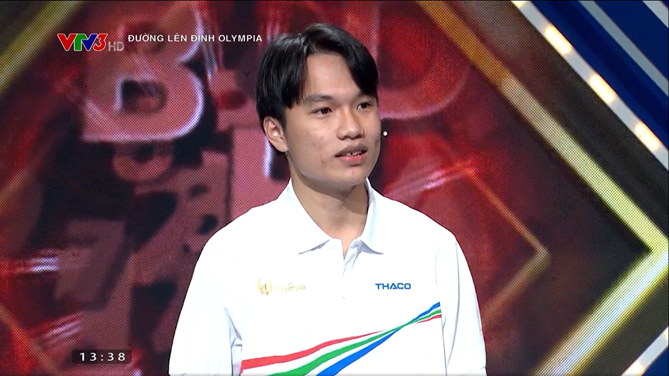 Phan Lê Thúc Bảo vào vòng thi quý Đường lên đỉnh Olympia năm thứ 22