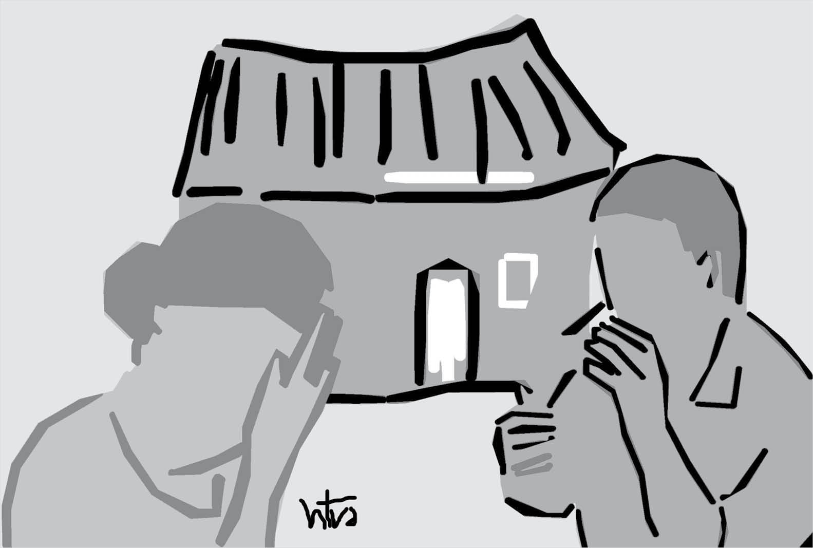 Mây giăng cuối trời