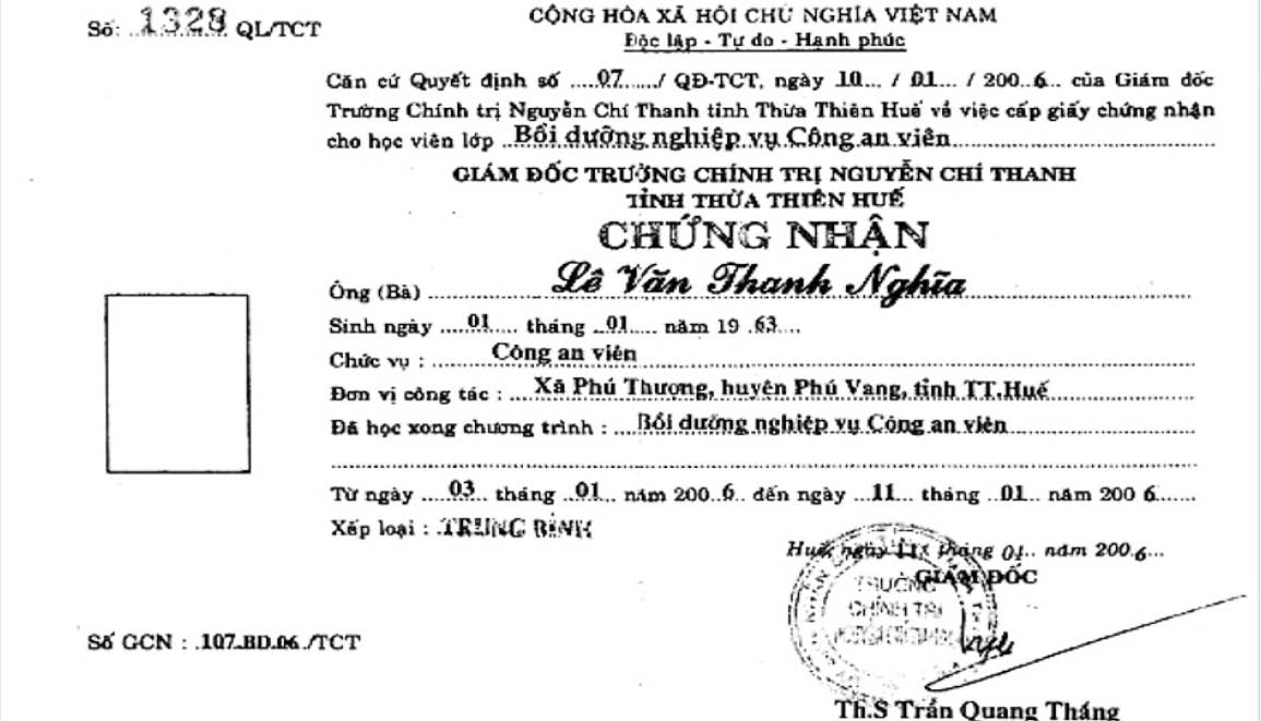 Ông Lê Văn Thanh Nghĩa có được hưởng trợ cấp một lần theo quy định Cần sớm xác minh, làm rõ