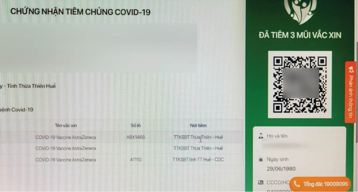 Hộ chiếu vắc-xin Người dân chủ động kiểm tra thông tin mũi tiêm cá nhân