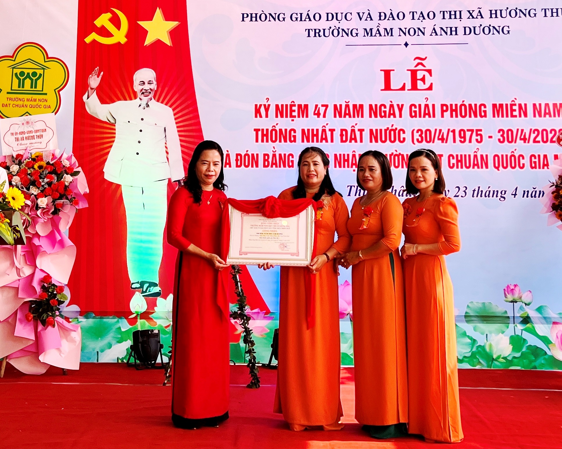 Trường thứ 38 của Hương Thủy đạt chuẩn Quốc gia