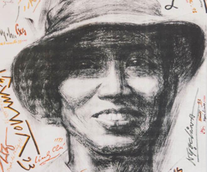 Họa sĩ Tô Ngọc Vân vẽ tranh về Bác Hồ