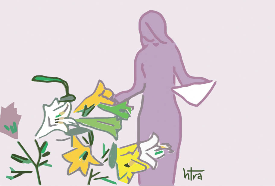 Phố thênh thang mùa loa kèn nở