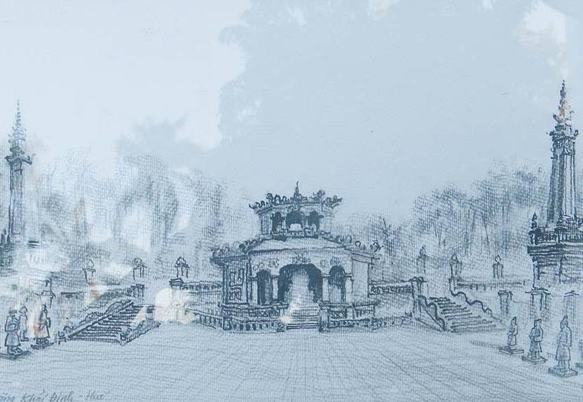 Di sản Huế, nguồn cảm hứng của nghệ thuật ký họa