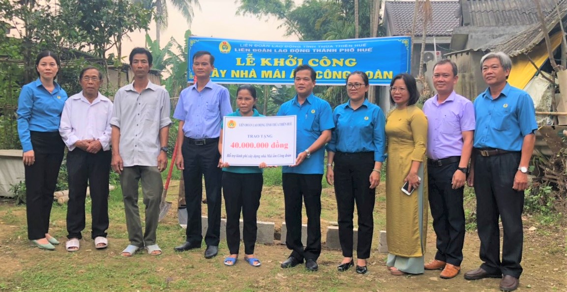 Khởi công “Mái ấm công đoàn” cho đoàn viên có hoàn cảnh khó khăn