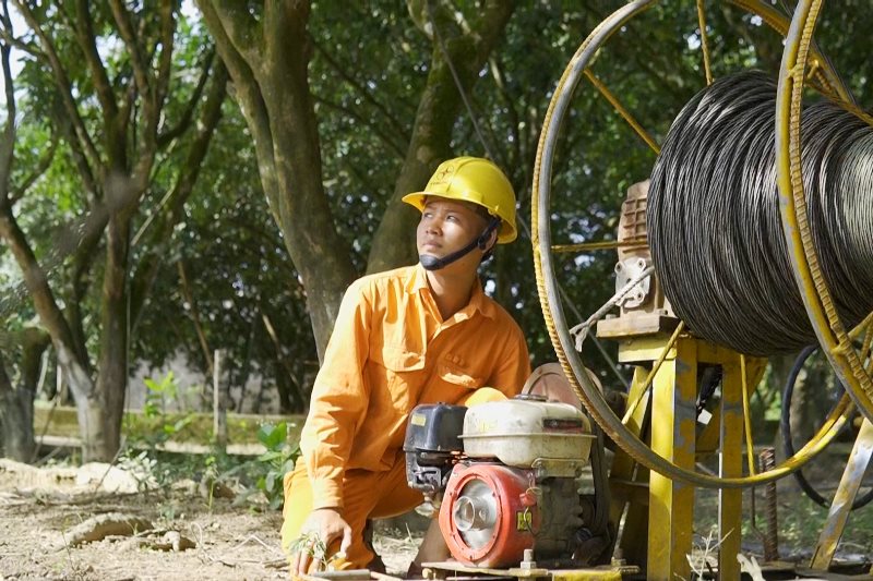 Điện lực tỉnh diễn tập xử lý sự cố do thiên tai