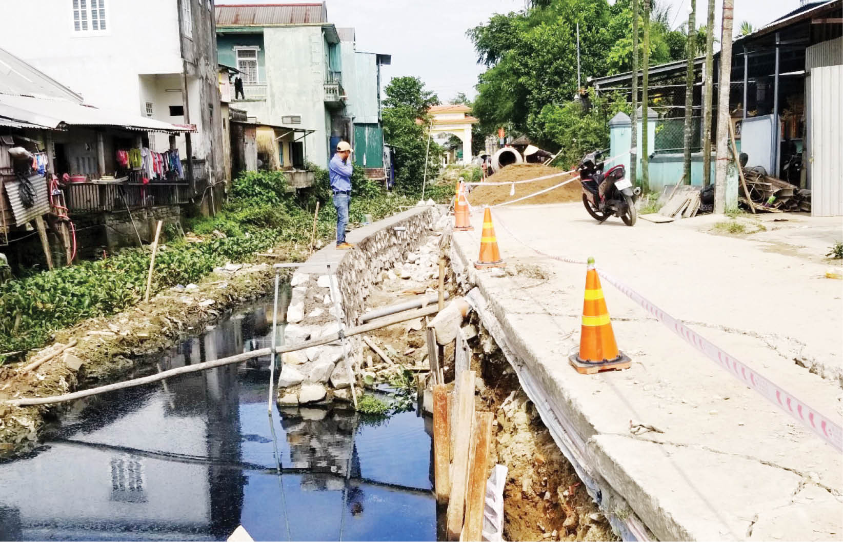 Dự án Hệ thống tiêu thoát lũ Phổ Lợi - Mộc Hàn - Phú Khê Đẩy nhanh tiến độ