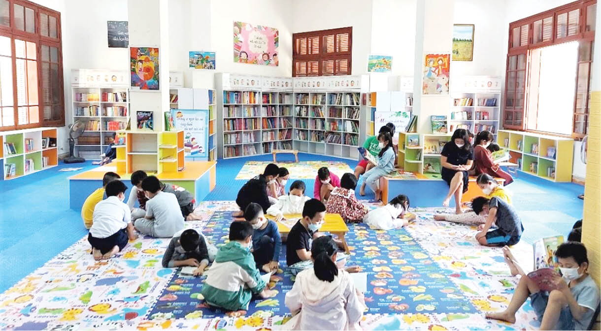 Không gian đọc sách mùa hè cho thiếu nhi