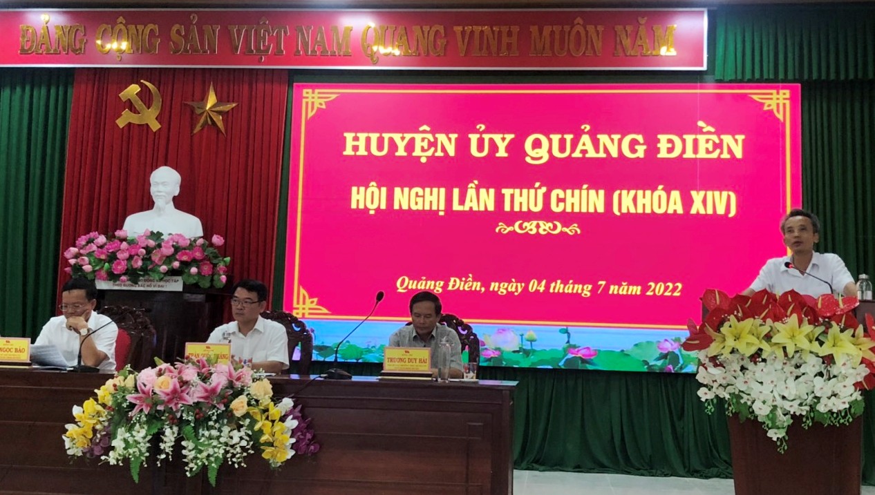 Quảng Điền Năng suất lúa vụ đông xuân thấp hơn năm trước 31,2 tạ ha