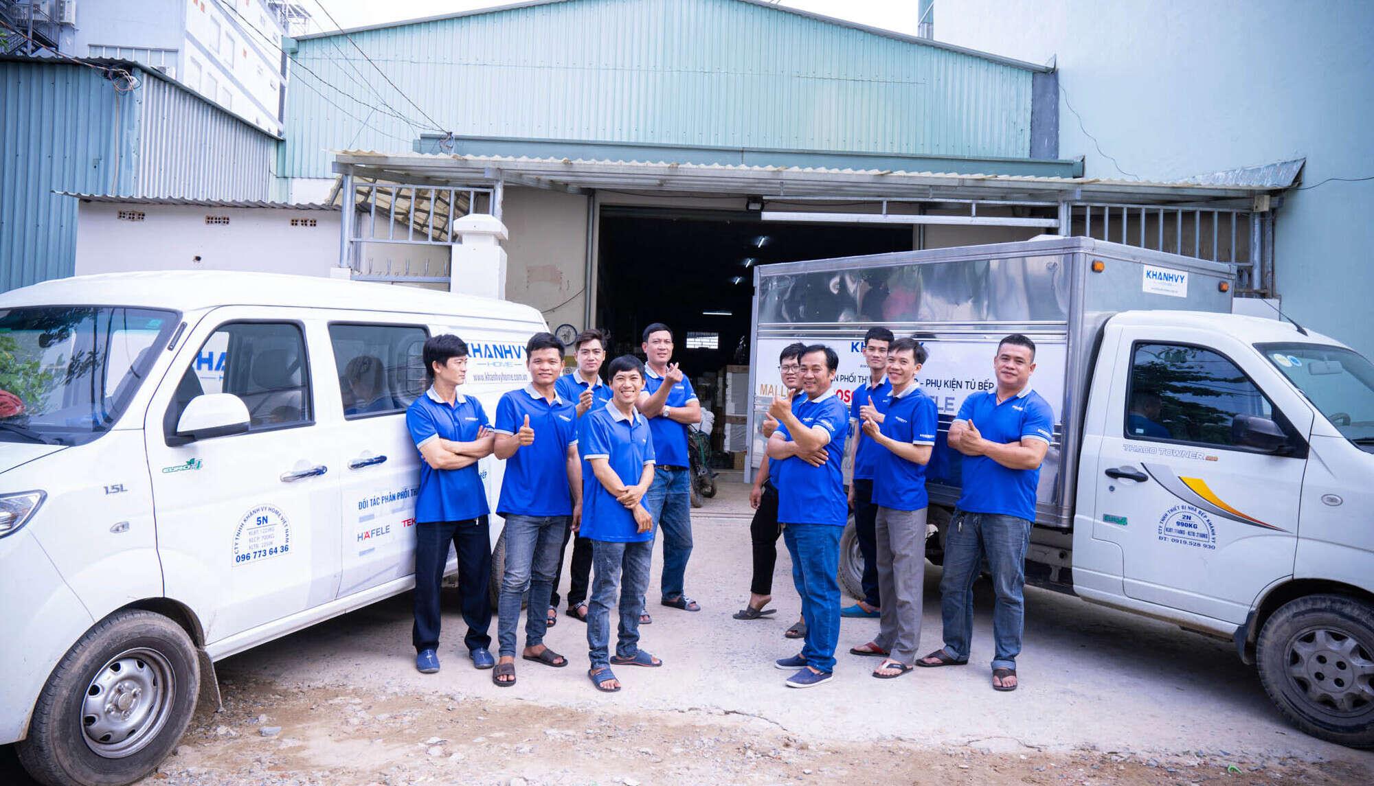 Quy trình đặt mua và giao nhận, lắp đặt khép kín tại Khánh Vy Home