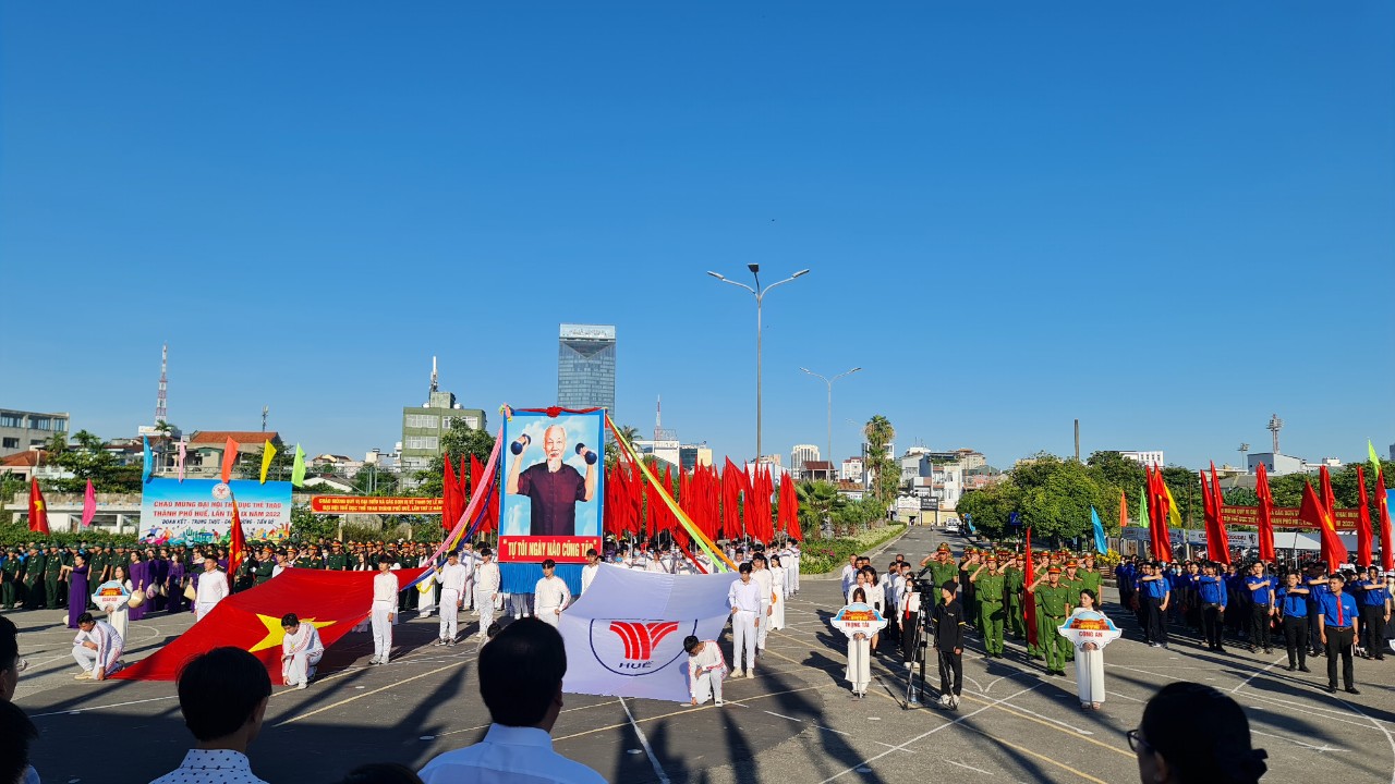 Khai mạc Đại hội Thể dục Thể thao TP Huế lần thứ IX - năm 2022