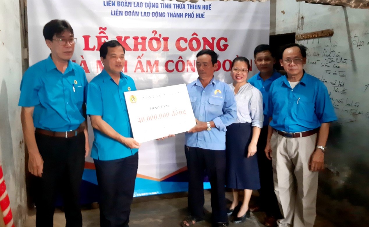 Khởi công “Mái ấm công đoàn” cho đoàn viên khó khăn