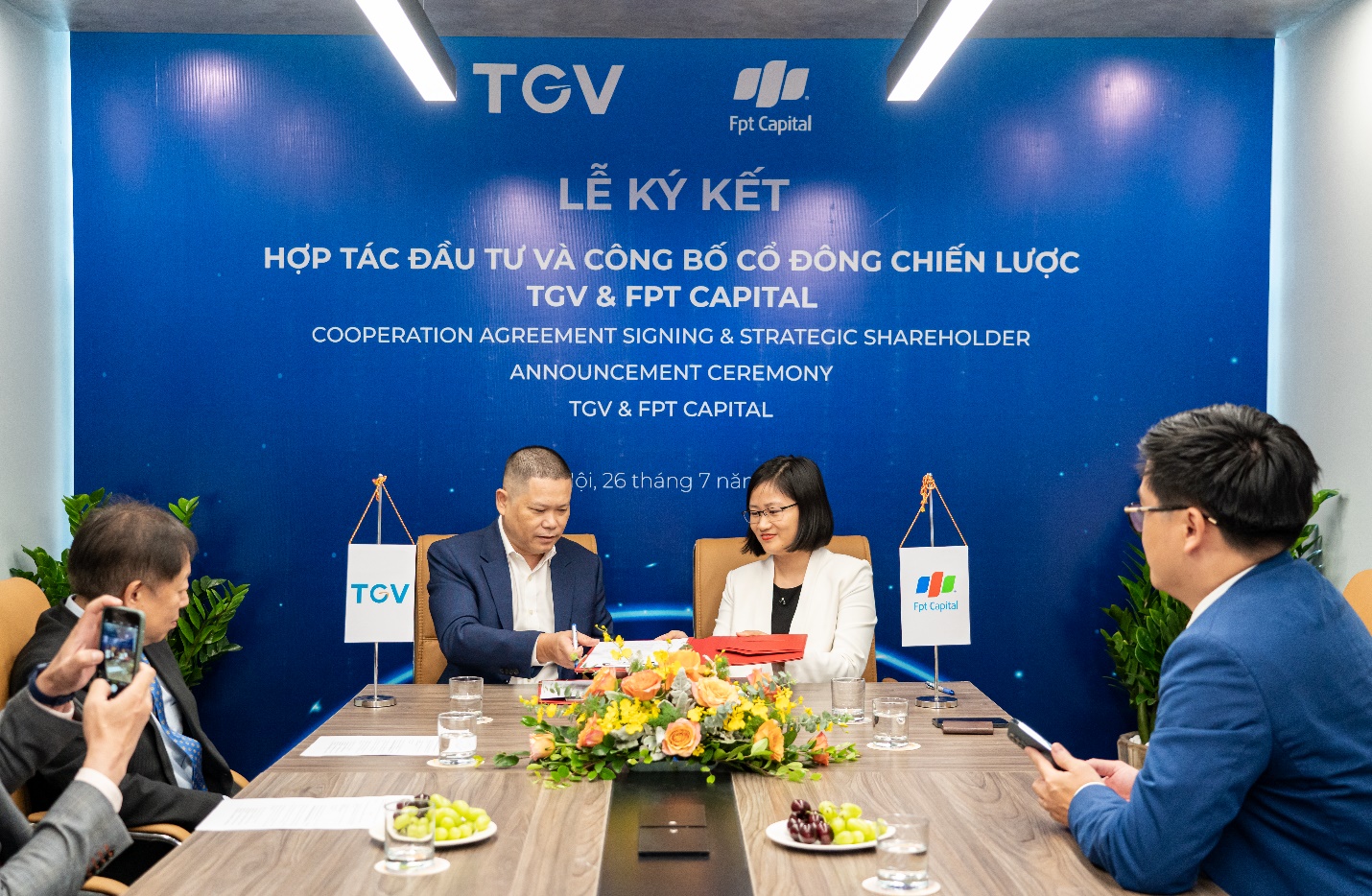 Ký kết hợp tác đầu tư cùng FPT CAPITAL, TGV như hổ mọc thêm cánh