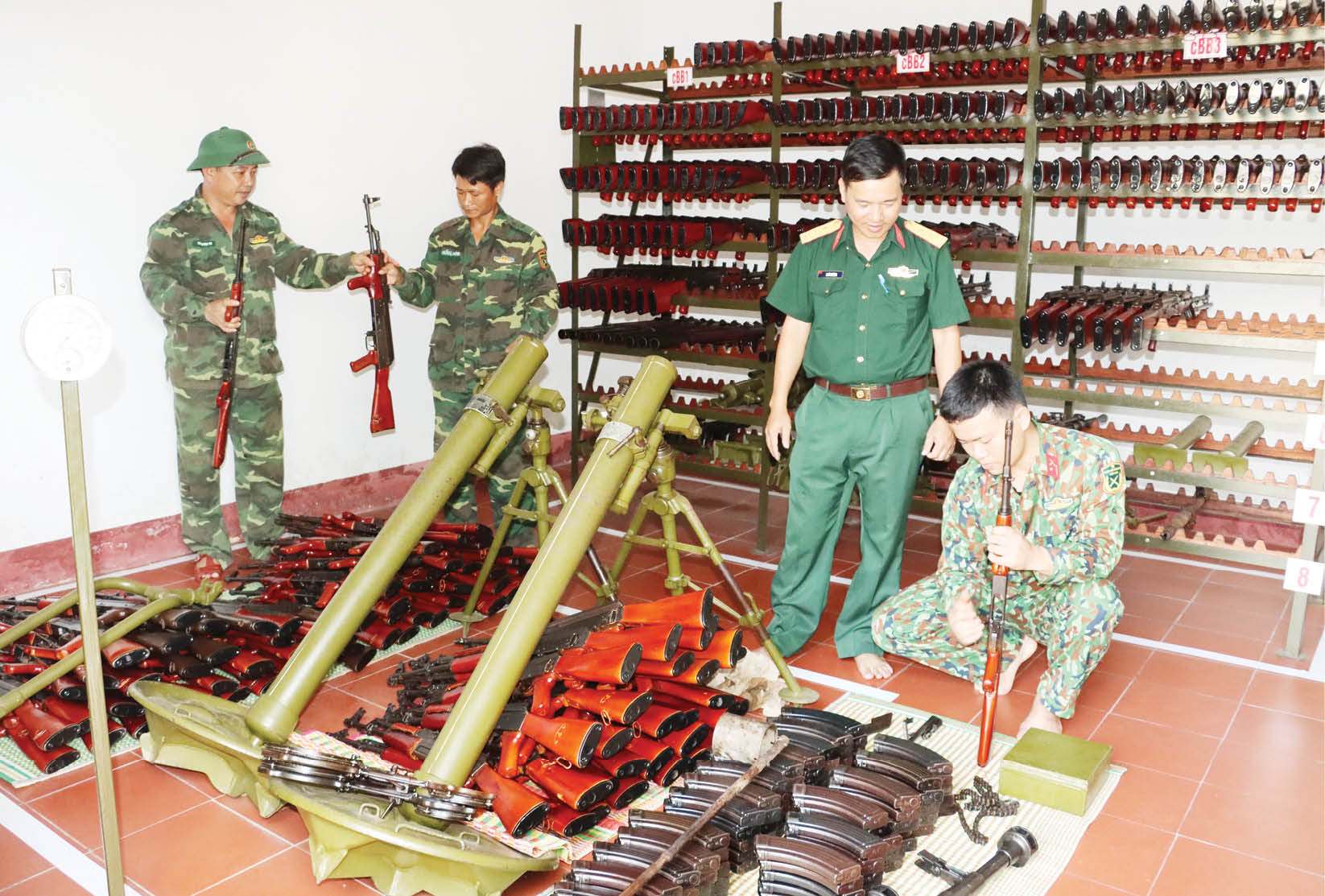 An toàn vũ khí cho cuộc diễn tập quy mô