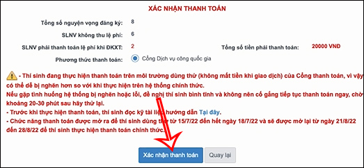 Những lỗi thường gặp và cách khắc phục khi nộp phí xét tuyển đại học 2022