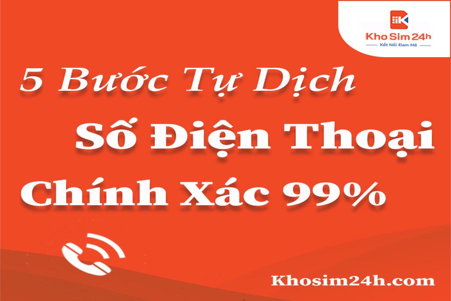5 bước tự dịch số điện thoại của bạn