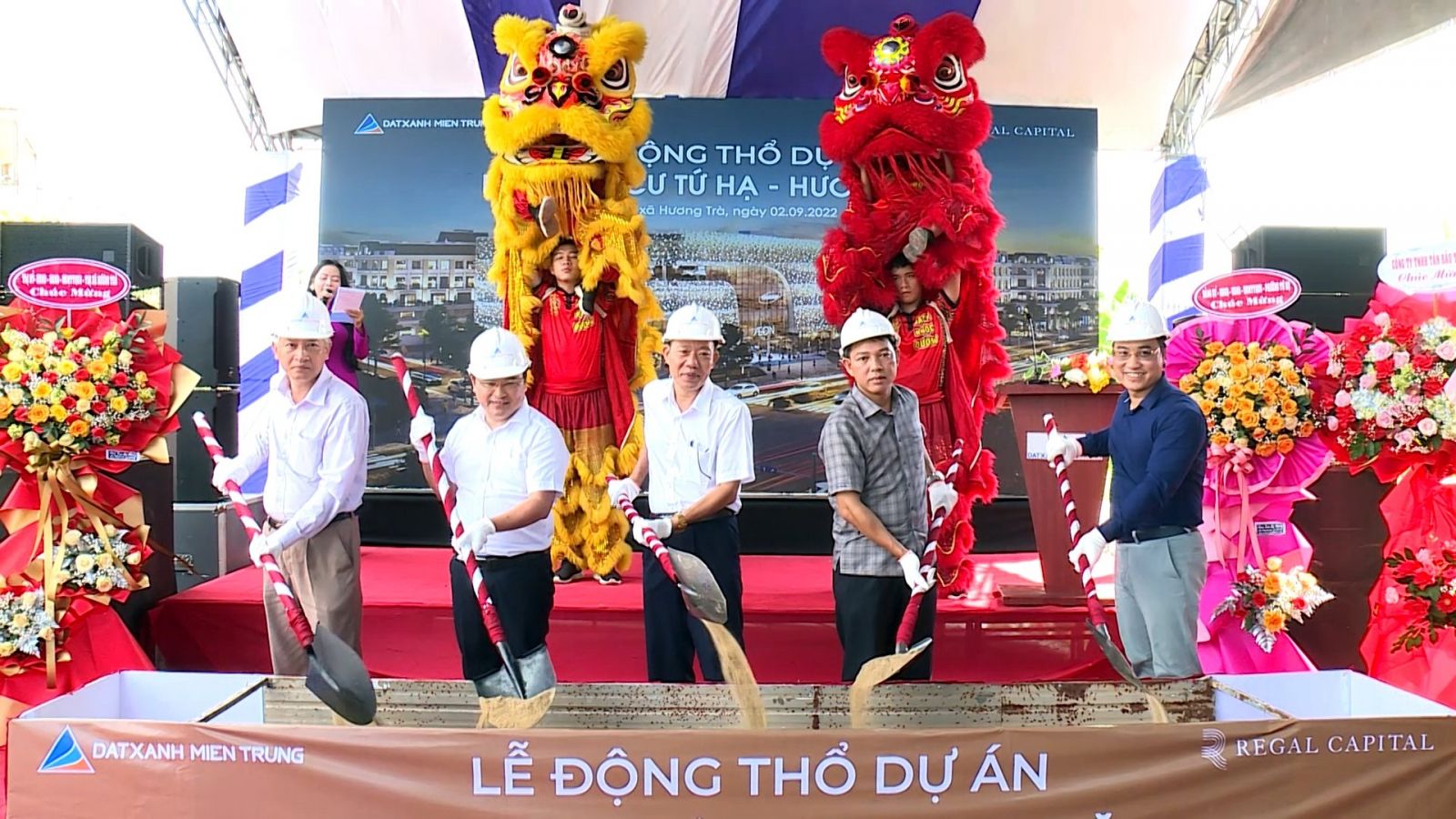 Động thổ dự án Khu dân cư Tứ Hạ - Hương Văn