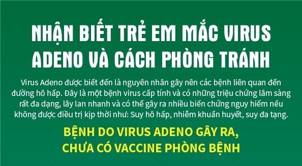 Nhận biết trẻ em mắc virus Adeno và cách phòng tránh