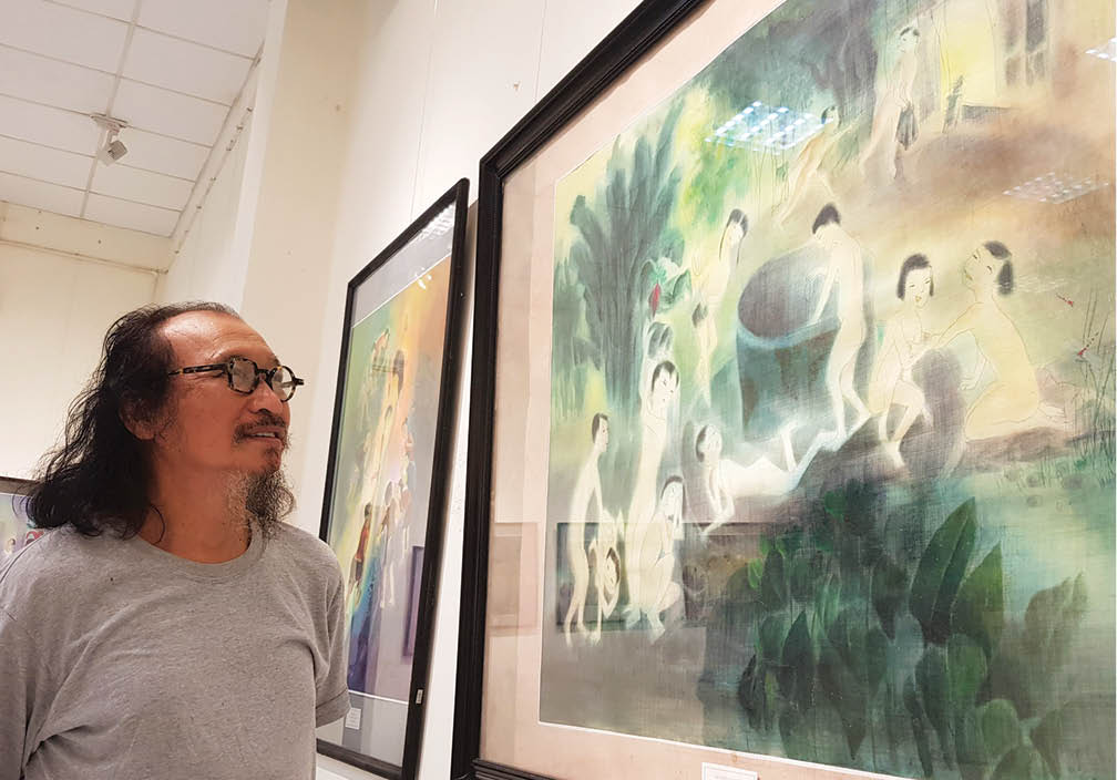 The childhood river in Dang Mau Tuu s painting