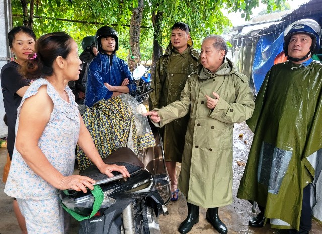 Lãnh đạo tỉnh kiểm tra công tác phòng chống bão ở các địa phương