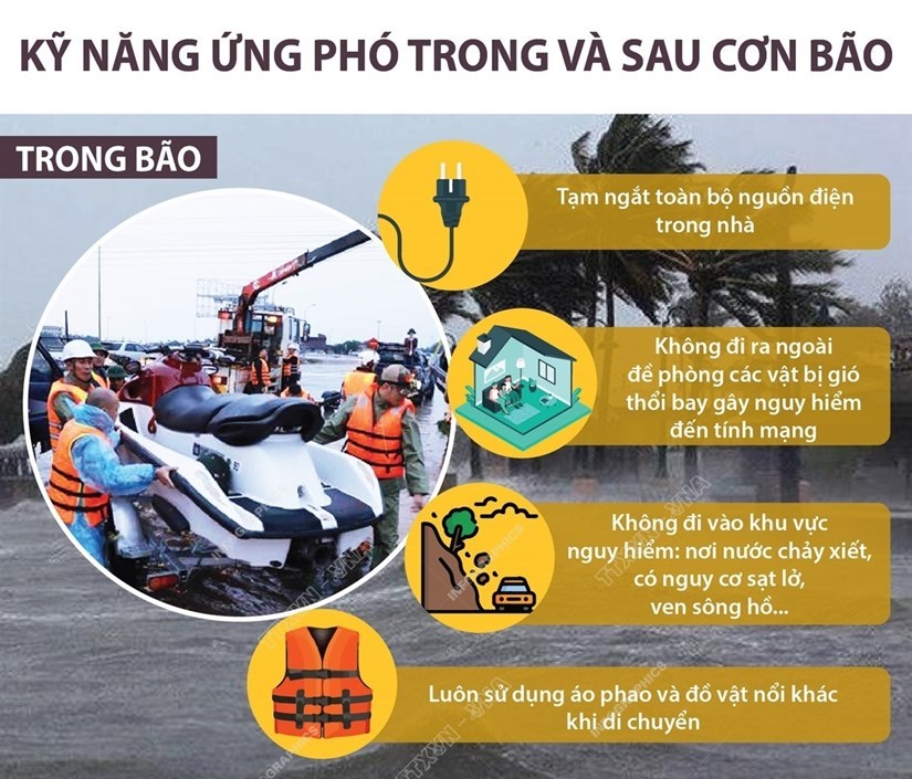 Kỹ năng cần thiết để ứng phó trong và sau cơn bão