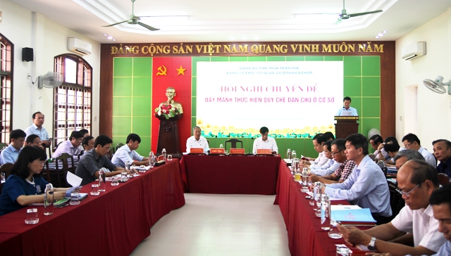 Đẩy mạnh thực hiện quy chế dân chủ ở cơ sở