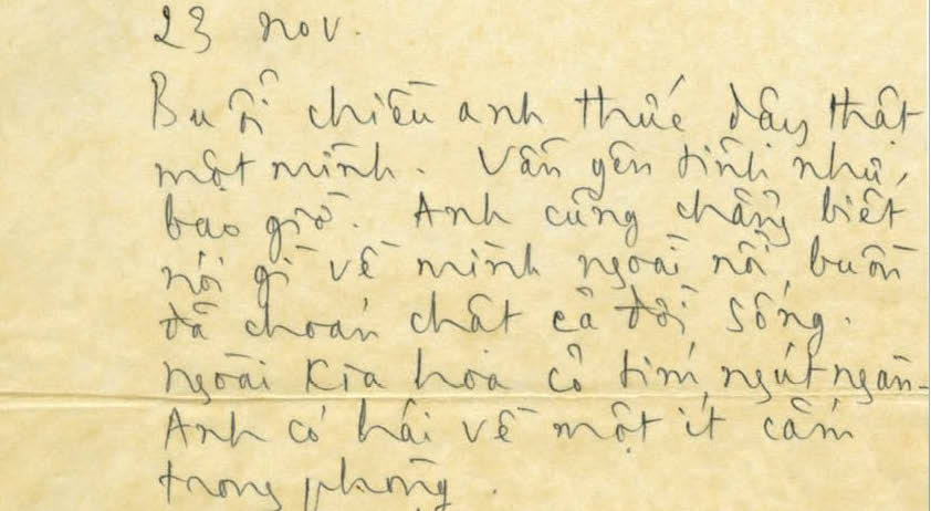 Trinh Cong Son’s love letters to Dao Anh will return