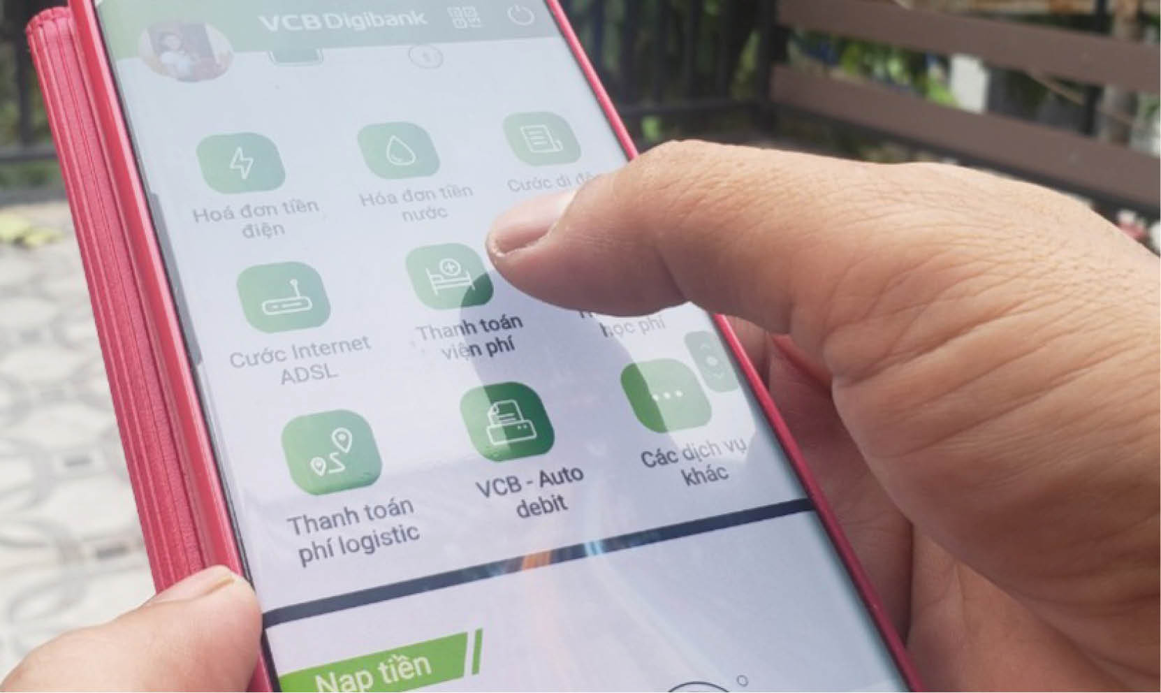 Thanh toán viện phí không dùng tiền mặt