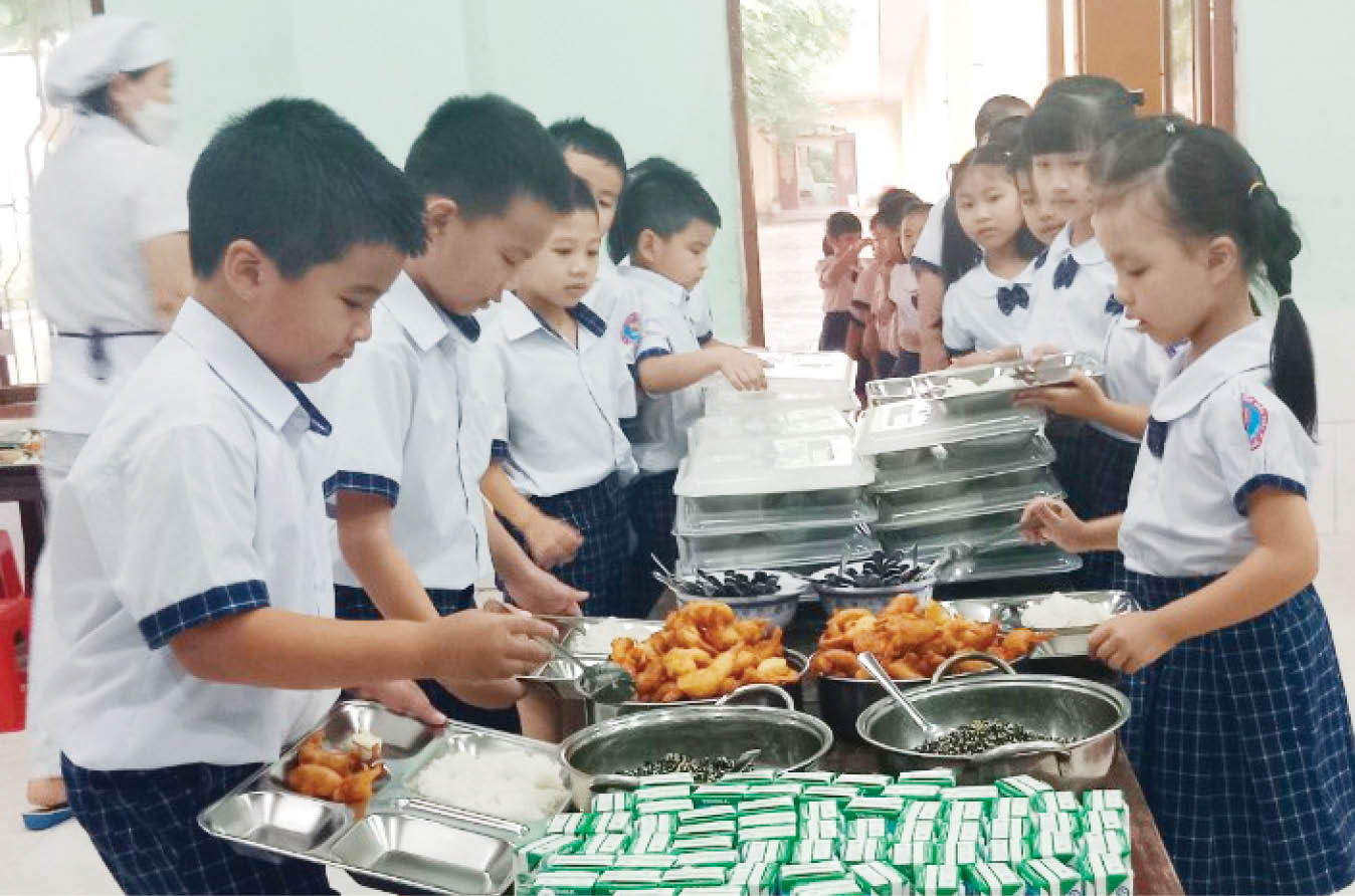 Bữa ăn bán trú trong trường học Giám sát để an toàn