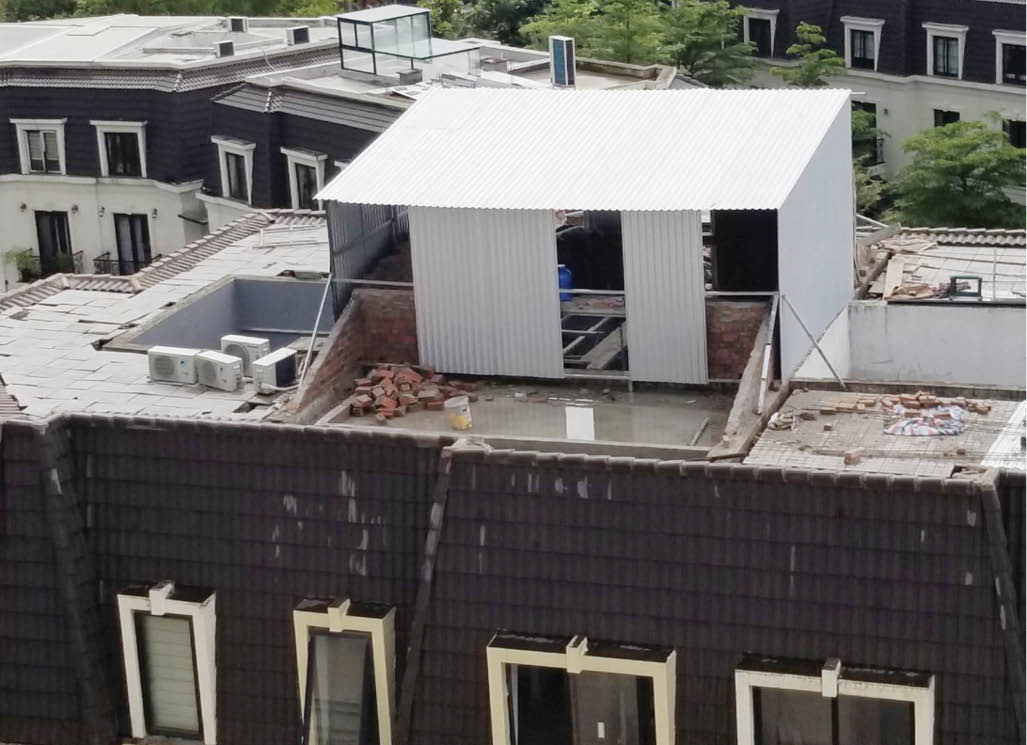 Xây dựng trái phép ở khu đô thị cao cấp