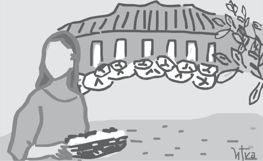 Nâu vàng thấp thoáng giữa non xanh