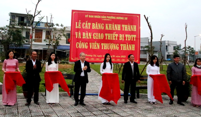 Khánh thành, đưa vào sử dụng công viên Thượng Thành