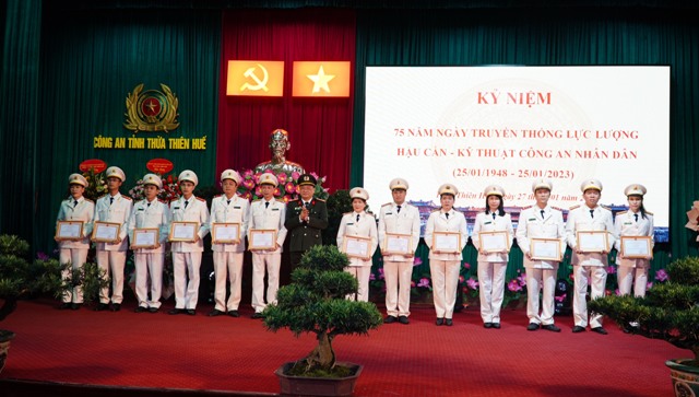 Ghi nhận, biểu dương chiến công, thành tích xuất sắc của Lực lượng hậu cần-Kỹ thuật Công an tỉnh