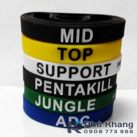 Sản xuất vòng tay cao su giá rẻ, vòng tay nhựa quà tặng