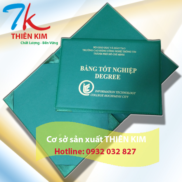 Xưởng sản xuất bìa menu, sản xuất bìa còng, bìa tốt nghiệp, bìa đựng bằng khen giá rẻ,