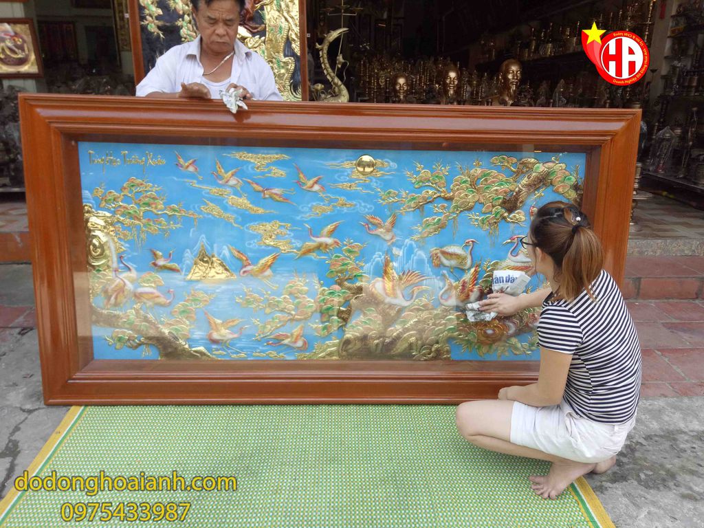 Bán tranh đồng tùng hạc diên niên