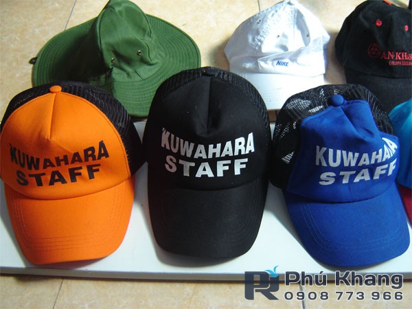 Xưởng may nón du lịch giá rẻ, chuyên may nón vải dù, may nón quảng cáo sự kiện