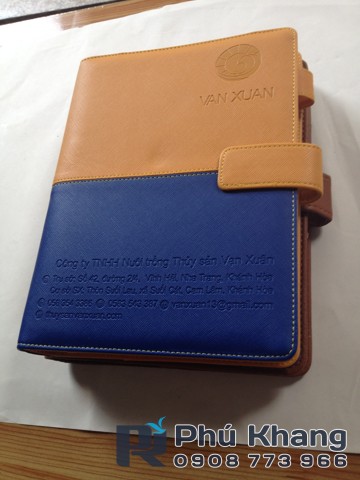 Cơ sở may sổ bìa còng, sản xuất sổ tay quà tặng, in sổ tay giá rẻ